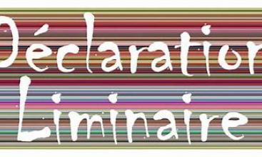 declaration liminaire