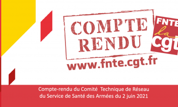 Déclaration liminaire et compte-rendu du CTR SSA du 2 juin 2021.