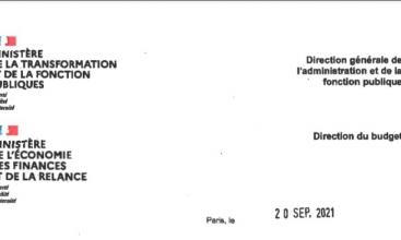 Circulaire du Ministère de la Transformation et de la Fonction Publique du 20/09/021 - Garantie de maintien de la rémunération en cas de mobilité au sein des services déconcentrés.