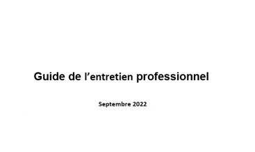 Guide de l'entretien professionnel - Septembre 2022