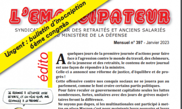 L'EMANCIPATEUR N° 397 - JANVIER 2023