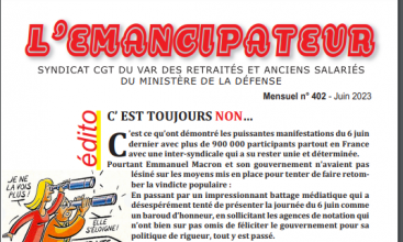 L'EMANCIPATEUR N° 402 - JUIN 2023.