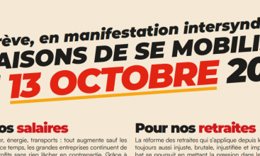 6 RAISONS DE SE MOBILISER  LE 13 OCTOBRE 2023