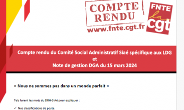 Compte rendu du CSA S SIAé du 15 mars 2024.