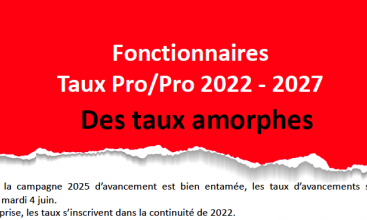 Taux Pro/Pro filière administrative et technique